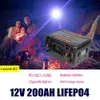 12V Lifepo4-Akku 100Ah 120Ah 150Ah Lithium-Akku 200Ah Power Back für Campingboote Wechselrichtermotor Wohnmobil
