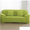 Pokrywa krzesła 1/2/3/4 SEATER SOFA ER poliester stały kolor nondlip kanapa ers rozciąganie mebli Ochraniacz Siecika salon sliper dr dh0yk