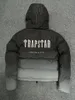 Мужские толстовки с капюшоном Trapstar London Decoded Hooded Puffer 2.0 Gradient Black Jacket Мужская термотолстовка с вышивкой Зимнее пальто 61