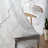 Curtain Marble Grey Design Crackle For Living Room Transparent Tulle Curtains Window Sheer The Bedroom Accessories Decor