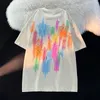 Damen-T-Shirt, Harajuku, kreativer Speckle-Stern, süße Grafik-T-Shirts, hochwertiges Baumwoll-T-Shirt, übergroßes Hip-Hop-Unisex-Kurzarm-Top, Sommer 230519