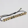 Chegada de fita Leopard miyuki bracelete luxuosa feminina de luxo Ajusta as mulheres aceitam o serviço personalizado