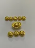 Beaded Necklaces 24K Pure Gold Yuan Bao Solid Yellow AG999 1g 5g 230519