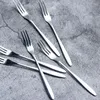 Flatware Sets 3 Pieces Cake Forks Dessert Pastry Cookie Biscuit Salad Bar Cafe Reusable Cutlery Tableware