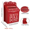 Garden Decorations Outdoor Metal Mailbox Christmas Leaving Message Post Box Wall Mounted Farmhouse Design North Pole 230518