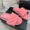 Slippers Size 35-43 Женская обувь летние хлопчатобумажные шлепанцы платформы Beac Sewing Flat Slides Open Toes Seaside Sandals x230519
