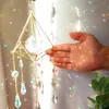 Garden Decorations Crystal Wind Chime Star Moon Sun Catchers Windchimes Plated Colorful Beads Hanging Drop for Outdoor Indoor Decor Craft 230518