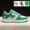 2023 STA Low Disual Shoes Mens Mens Platform Sneakers Sta Low Nigo Designer Wathing Apes Shark Black White Gray Pink Green ABC Camo Blue Men Trainers with Box