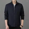 Heren Jackets Aankomst Leer Leer Solid Fashion Coats Male Casual Slim Stand Collar Bomber Jacket Men Outerdoor Thin Coat M-5XL