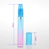 Colorful Refillable Spray Bottles 4ML 8ML Mini Portable Gradient Portable Perfume Fragrance Bottle Empty Cosmetic Containers For Essential Oil