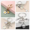 Keychains New Cooking Keychain Home Cooking Key Ring Fried Egg Pan Blender Cook Book Tableware Chef Key Chain Gifts Jewelry