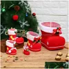 Christmas Decorations Candy Boots Child Gift Red Shaped Box Holiday Party Supplies Decorative Pendant Xmas Tree Drop Delivery Home G Dhvzp