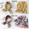 Women Small Satin Silk Scarf Square Print Wrap Foulard Femme Handkerchief Bandana Neck Hair Skinny Tie Scarves Shawls G220513