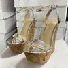 Olomm New Arrival Women Platform Sandals щинка лодыжки на каблуки открытые пальцы красивые серебряные туфли для вечеринок US Plus 5-20