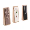 Jewelry Pouches Beech Wooden Display Stand Necklace Multiple Easel Showcase Holder For Necklaces
