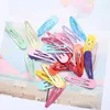 Accessoires pour cheveux 20 pièces/ensemble enfants filles pinces à pression couleur bonbon épingles à cheveux bande Barrettes chouchou robe