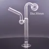 Jumbo Glass Oil Burner Bong Hookah Recyler Dab Rig Wax Oil Rig Petit Bubber Ash Catcher Shisha avec équilibreur de base et tuyaux de brûleur à mazout