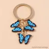 Keychains Cute Animal Keychains Flying Butterfly Charms Keyrings Women Men Handbag Pendants Key Chains Jewelry