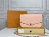 最新のハンドバッグ財布ファッションレディースワンショルダーバッグ高品質スリーピースコンビネーションバッグボックス斜めボディデザイナーハンドバッグ財布 61276