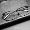 Monturas de gafas de sol japonesas hechas a mano, montura de anteojos de titanio puro para hombres, gafas ópticas Retro, lentes reemplazables, gafas graduadas Vintage