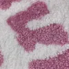 50x80cm nieregularne różowe litery Indywidualny projekt estetyczny dywan zebrał miękki dywan drzwi Trzy style Dywanik T230519
