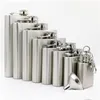 Hip Flasks Portable Whisky Stainless Steel Flask Stoup 1Oz 2 Oz 3Oz 4Oz 5Oz 6Oz 7Oz 8Oz Liquor Wine Pot Drop Delivery Home Garden Ki Dhjy4