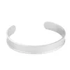 Chain MYLONGINGCHARM 5pcs Open Cuff Bangles basic Stainless Steel Bracelet findings for Women Child 230518