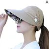 Chapeaux à bord large 1pcs Sun Shade Hat Hat Cap de plage A réglable Chapeau imprimé d'été ajusté UV-ATI ACCESSOIR FLORAL OUTDOOR O9P1