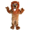 Natal Brown Lion Mascot fantasia de desenho animado traje de traje de halloween festas de carnaval ao ar livre Festival Freking For Men Women