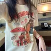 Kvinnor Tshirt Dream Dream the Mushroom Cute T Shirt Harajuku Vintage 80s 90s Cotton Short Sleeve Kawaii Graphic Funny Tee Streetwear Clothes 230518