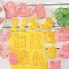 Baking Moulds 8Pcsset 3D Dog Bakeware Cookie Mold Biscuit DIY Cartoon Press Birthday Tools Gift Cake Decorating 230518