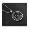 Pendant Necklaces Celtic Tree Of Life Man Round Necklace Mens Amet Accessories Party Jewelrypendant Drop Delivery Jewelry Pendants Dhkvi