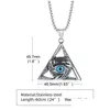 Pendant Necklaces Mens Necklace Devils Eye Triangle Stainless Steel Of Providence All Seeing Jewelry Spiritual Jewelrpendant Drop De Dhkm5