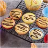 Cupcake 12pcs sile kek kalıp yuvarlak çörek pişirme kalıpları yeniden kullanılabilir diy dekorasyon araçları Noel parti malzemeleri down dağıtım dh3tb