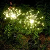 Lawn Lamps Waterproof Solar Garden Fireworkes Lamp Christmas Fairy Lights Stake Outdoor Paths Decoration LED Yard