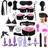 Jouets pour adultes Érotique Lit Contraintes Sex Toys Couples Flirt Bondage Kit Fétiche Sm Jeu Ensemble Sexe Cosplay Fournitures Masturbateur Pénis Anneaux N7YC L230519