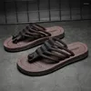 Kappy męskie letnie klapki w plażowej modzie modzie Flat Sandal Designer Bue Lekkie produkty S 2023