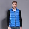 Piumino da uomo Ayunsuie Giacca autunno e inverno Gilet senza maniche Cappotto aderente per uomo Stile coreano Grandi dimensioni Chalecos Para Hombre