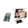 Makeup Bag Clear Organizer Kosmetiska väskor Travel Portable Brush Case Storage PVC Transparent Pen Bag Badrums tvättväska