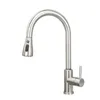 Kökskranar 304 Smart Touch Faucet Tapware Borsted Poll Out Infrared Sensor Black/Nickel Water Mixer Taps