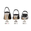 Отсуть обувь Comemore Clear Heel Sweet Elegant для женских женских высоких каблуков Сексуальная мода Summer Woman Sandles 43 23519