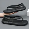 Kvinnliga flip flops thong sandaler sommar kvinnor män skor tjock botten eva non slip toffles utomhus inomhus par glider