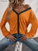 Dames t-shirt dames vest t-shirt herfst winter lange mouw wafel knop shirts vrouwelijke mode kleding oversized topsl230519