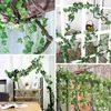 Decorative Flowers Artificial Ivy Leaves Garland Fake Foliage Home Garden Decoration Wedding Party Creeper Silk Hanging Wreath Green Plants