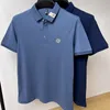 Polos męski 100% bawełniana koszula polo męska Krótkoczerwiecze T-shirt Lato Summer Fashion Lett Hafdery Paul Shirt Casual Men's Wear Top 230519