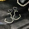 Charm LATS Neue Mode frauen Temperament Strass Ohrringe Weibliche Wilde Herz Baumeln Ohrringe für Frauen 2020 Koreanische Schmuck Ohrringe AA230518