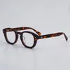 Óculos de sol enquadram japonês Eyeven341 Classic Tortoise Glasses Frame Tipo oval para homens e mulheres Made Made Made Hand Miopia de Acetato de 8,0 mm