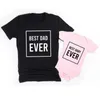 Passende Familien-Outfits. Das Hemd „Vater und mein Vater“ passt zum Hemd des Vaters. „Das beste aller Zeiten des Vaters“, „Das beste Baby des Vaters aller Zeiten“, T-Shirt zum ersten Vatertag, T-Shirt zum ersten Vatertag, G220519