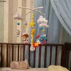 Catcles Mobiles Cartoon Baby Crib Música Educacional Toys Girando para Cots Infant 012 meses para nascimentos 230518