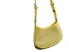 22 Sweet Macaron Rhinestone armpit bag Fashion one shoulder French stick Middle ancient diamond studded handbag Female 230519